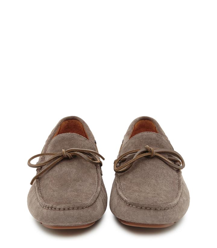 Reiss Benton - Mens Suede Driving Shoes In Grey, Size 8