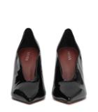 Reiss Jil Patent - Patent-leather Curve-detail Shoes In Black, Womens, Size 7