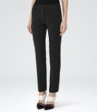 Reiss Crema - Womens Tailored Trousers In Black, Size 6