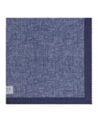 Reiss Walsh - Mens Printed Linen Pocket Square In Blue