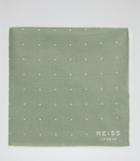 Reiss Higgs - Mens Dotted Pocket Square In Brown, Size One Size