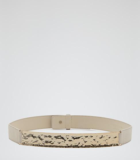 Reiss Belluci Metal Front Belt
