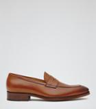 Reiss Cent Leather Penny Loafers