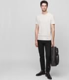 Reiss Aaron - Cotton Detail T-shirt In Grey, Mens, Size Xs
