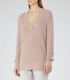 Reiss Kate - Womens V-neck Jumper In White, Size Xs