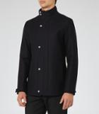Reiss Atwood - Funnel Collar Jacket In Blue, Mens, Size Xs