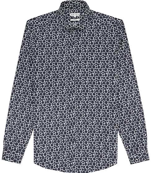 Reiss Kranser Tonal Dot Shirt