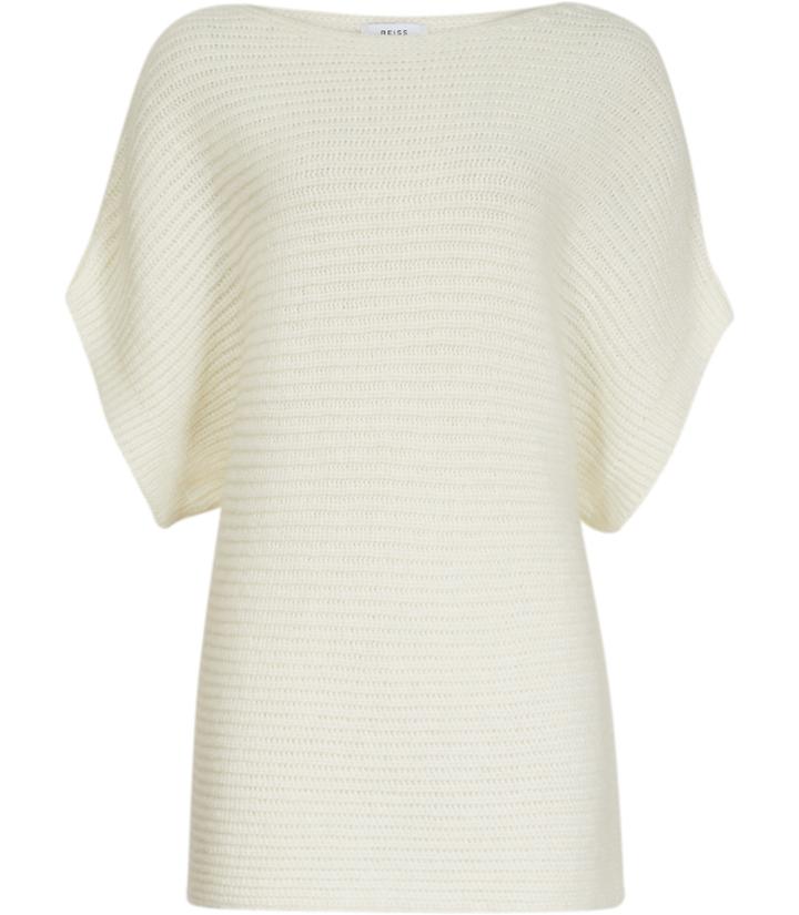 Reiss Hula - Womens Short Sleeved Jumper In Brown, Size L