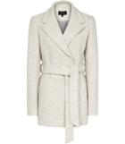 Reiss Anda - Womens Melange Belted Coat In White, Size 4