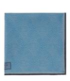 Reiss Bolt - Mens Patterned Silk Pocket Square In Blue, Size One Size