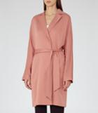 Reiss Manhattan - Womens Fluid Trench Coat In Red, Size 6