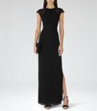 Reiss Alondra - Womens Embellished Maxi Dress In Black, Size 4