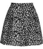Reiss Fray - Womens Jacquard Mini Skirt In White, Size 4