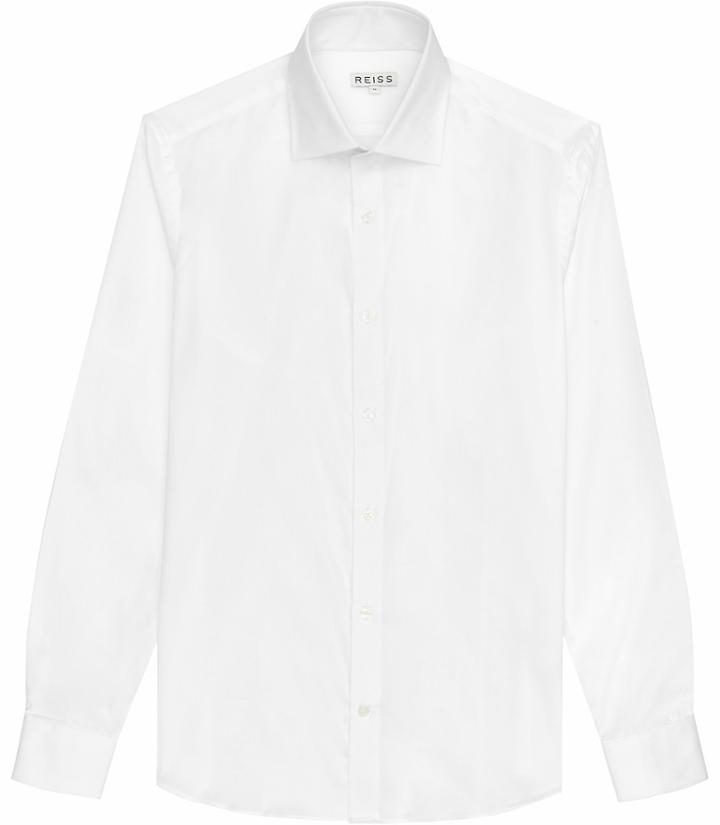 Reiss Christopher - Mens Classic-fit Shirt In White, Size Xs