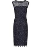 Reiss Kirsty - Womens Lace Dress In Blue, Size 4