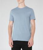 Reiss Bless Marl - Mens Crew Neck T-shirt In Blue, Size L