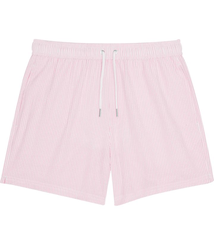 Reiss Seaside - Mens Striped Swim Shorts In Red, Size Xs