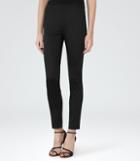 Reiss Satine - Womens Satin Skinny Trousers In Black, Size 4