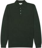 Reiss West - Mens Textured Polo Shirt In Green, Size Xs