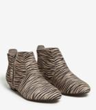 Reiss Lara Zebra Print Ankle Boots