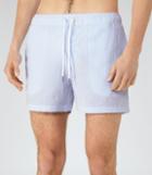 Reiss Seaside - Mens Striped Swim Shorts In Blue, Size S