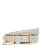 Reiss Liana - Chain-detail Leather Belt In White, Womens, Size Xs