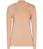 Reiss Kim - Rib-knit High-neck Jumper In Brown, Womens, Size M