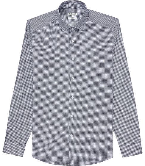 Reiss Hawkes Slim-fit Printed Shirt