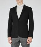 Reiss Victor - Mens Wool Blazer In Black, Size 38