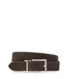 Reiss Mitchell - Mens Suede And Leather Belt In Brown, Size 30