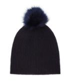 Reiss Cleo - Womens Knitted Bobble Hat In Blue