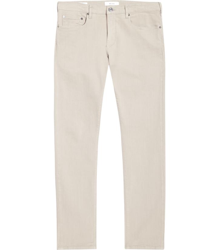 Reiss Fugee - Mens Slim-fit Jeans In Brown, Size 28