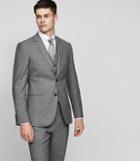Reiss Robin B - Donegal Weave Blazer In Grey, Mens, Size 34