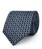 Reiss Xaviar - Mens Geometric Silk Tie In Blue