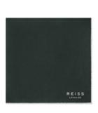 Reiss Horner - Silk Piped Pocket Square In Green, Mens