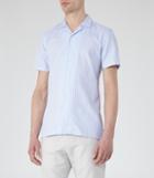 Reiss Vixen - Mens Textured Stripe Shirt In Blue, Size Xs