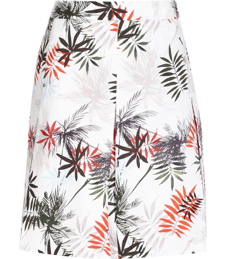 Reiss Selena Skirt - Womens Printed Skirt In White, Size 4