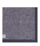 Reiss Walsh - Mens Printed Linen Pocket Square In Blue, Size One Size