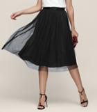 Reiss Crystal - Tulle Skirt In Black, Womens, Size 2