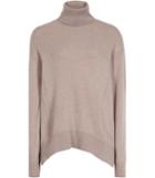 Reiss Daveen - Womens Cashmere Roll-neck Jumper In Brown, Size Xs