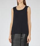 Reiss Inny - Womens Chain Detail Tank Top In Blue, Size 6