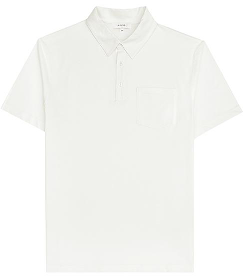 Reiss Wilkins Open Collar Polo Shirt
