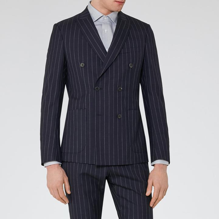 Reiss Lethera - Mens Textured Cotton Shirt In Grey