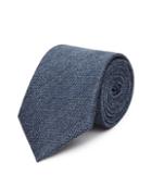 Reiss Ceremony - Mens Textured Silk Tie In Blue, One Size