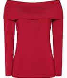 Reiss Ximena - Off-the-shoulder Jumper In Red, Womens, Size S