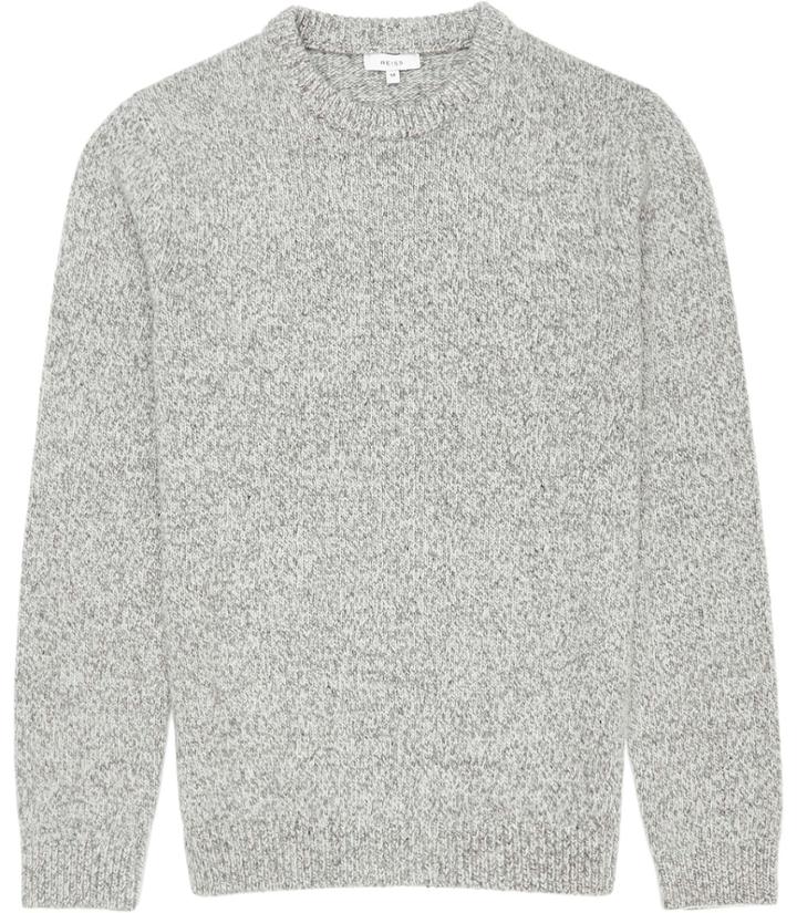 Reiss Horton - Mens Twisted Yarn Jumper In Grey, Size Xs