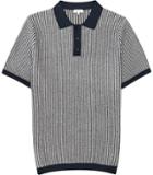 Reiss Lakely Blurred Stripe Polo Shirt