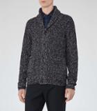 Reiss Turmoil - Shawl Collar Chunky Cardigan In Blue, Mens, Size S