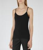 Reiss Camellia - Womens Jersey Cami Top In Black, Size S