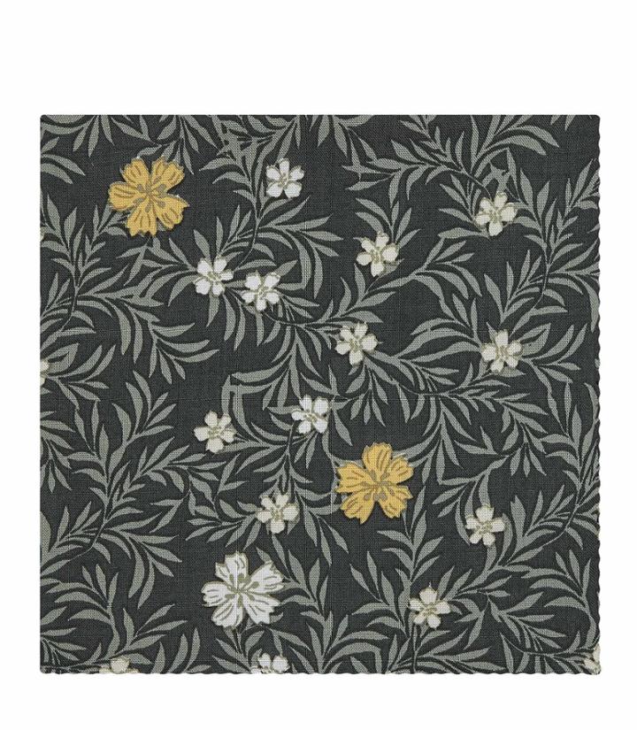 Reiss Tillie - Floral Pocket Square In Green, Mens
